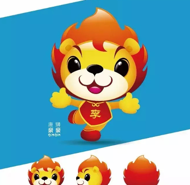 该作品以"唐陵石狮"为核心创意,结合"民族传统服饰"等设计元素,张开