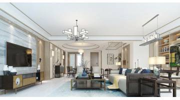 长方形客厅餐厅二合一装修图中式【长方形客厅餐厅二合一装修图 一体】