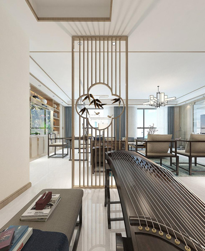 长方形客厅餐厅二合一装修图中式【长方形客厅餐厅二合一装修图 一体】