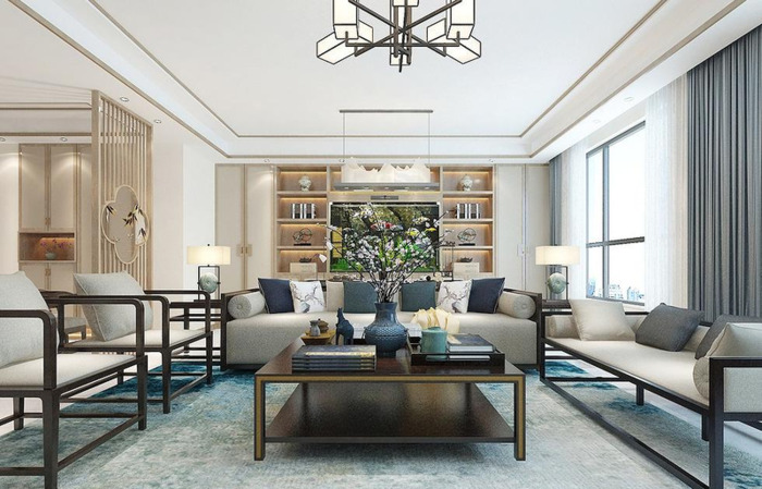 长方形客厅餐厅二合一装修图中式【长方形客厅餐厅二合一装修图 一体】