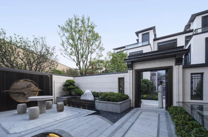 院墙大门效果图大全农村【庭院墙面设计效果图】