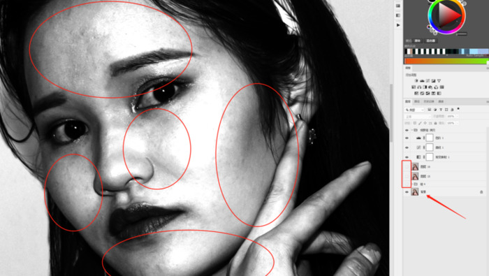 高低频磨皮混合画笔设置【高低频磨皮的三种方法】