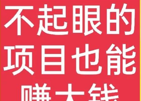 商机致富项目【暴富的项目】