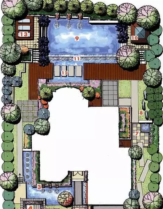 景观园林设计图片平面图【园林平面设计图】