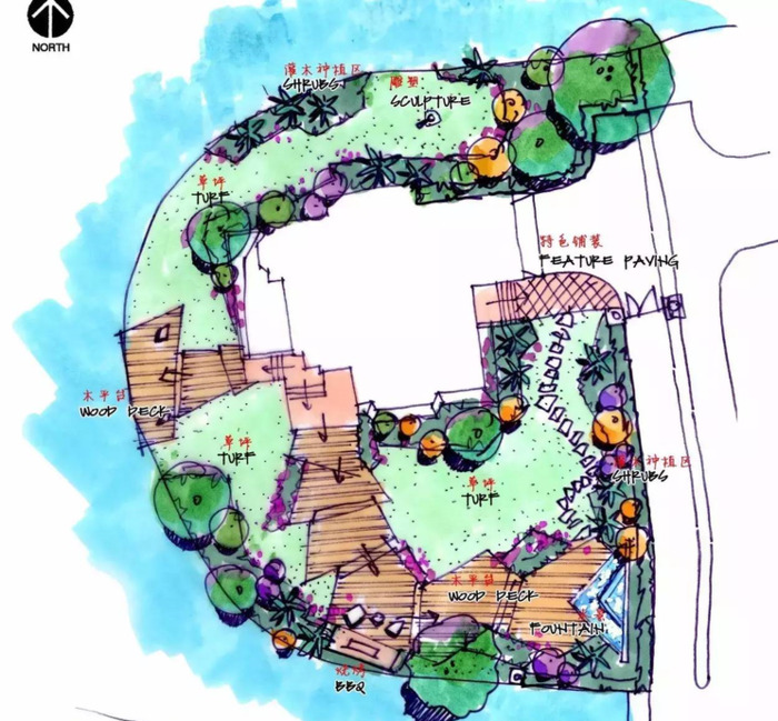 景观园林设计图片平面图【园林平面设计图】