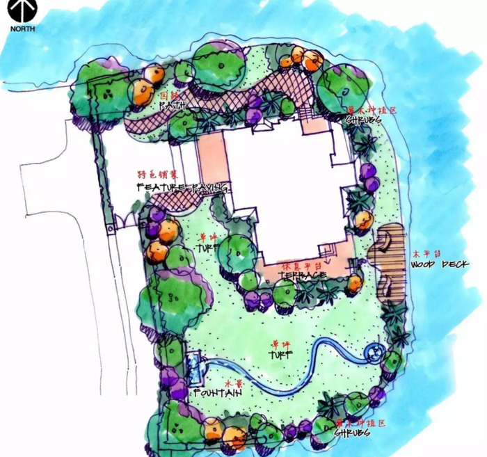 景观园林设计图片平面图【园林平面设计图】