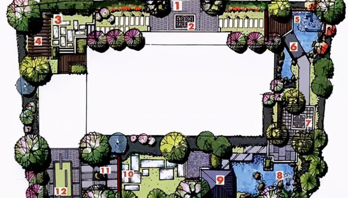 景观园林设计图片平面图【园林平面设计图】