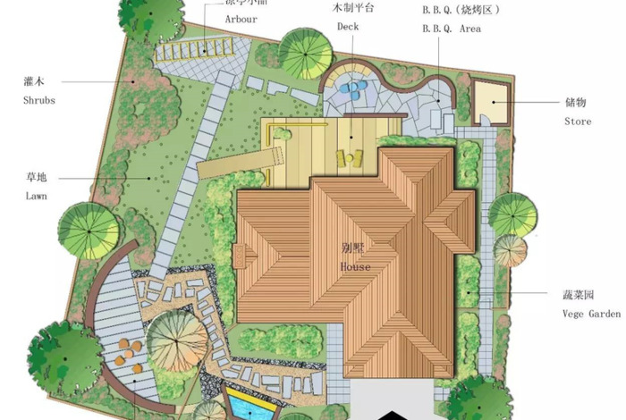 景观园林设计图片平面图【园林平面设计图】