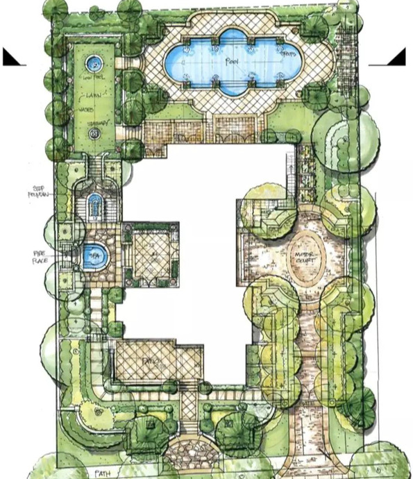 景观园林设计图片平面图【园林平面设计图】