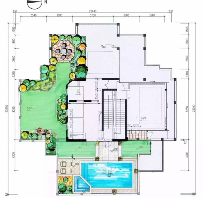 景观园林设计图片平面图【园林平面设计图】