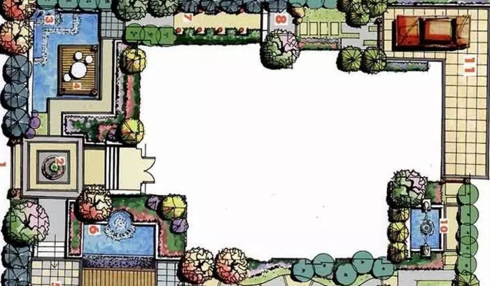 景观园林设计图片平面图【园林平面设计图】