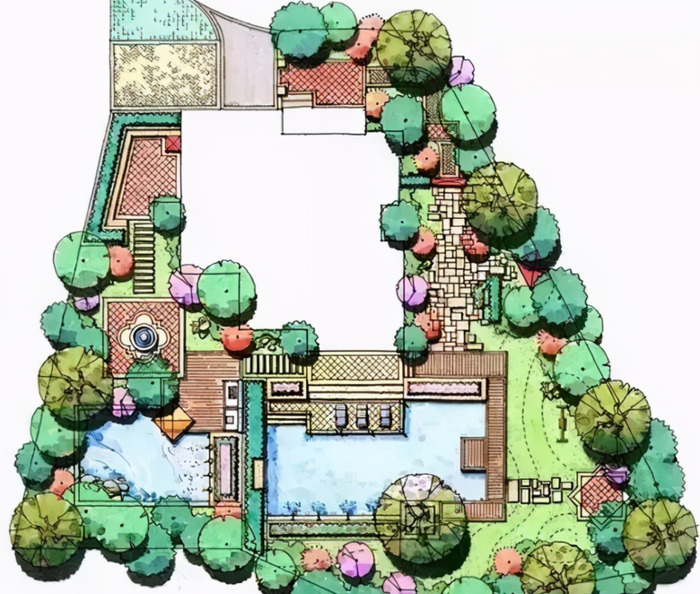 景观园林设计图片平面图园林平面设计图