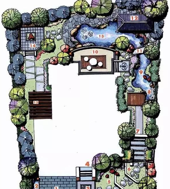 景观园林设计图片平面图【园林平面设计图】