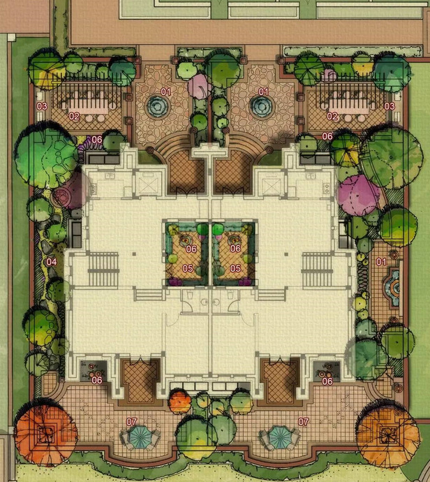 景观园林设计图片平面图【园林平面设计图】