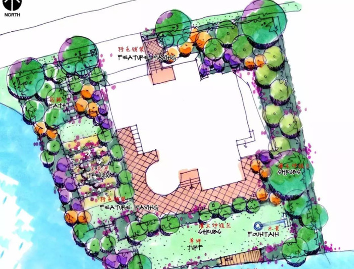 景观园林设计图片平面图【园林平面设计图】