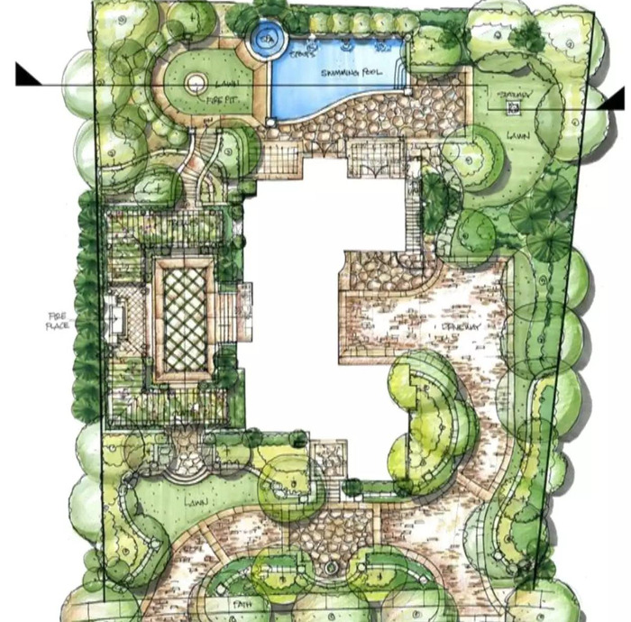 景观园林设计图片平面图【园林平面设计图】