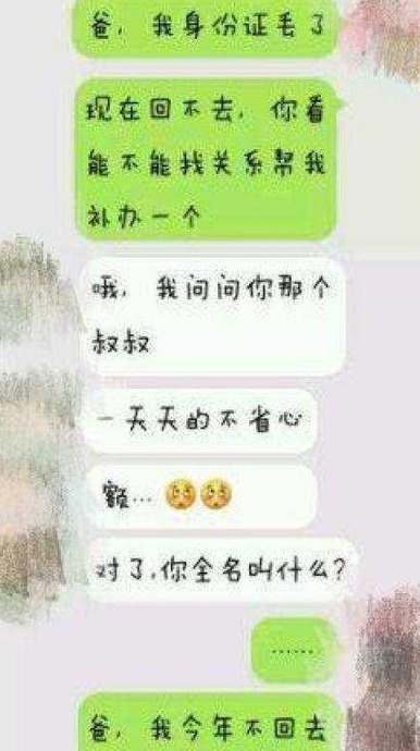 和儿子的那个聊天记录【条子和儿子聊天】