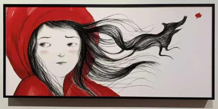 大灰狼和小红帽简笔画【大灰狼与小红帽简笔画】