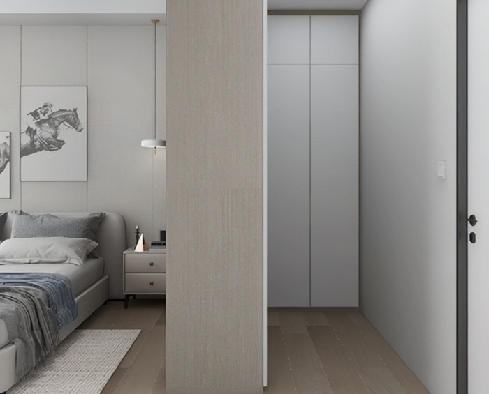 大房间隔断装修效果图【大卧室衣柜装修效果图】