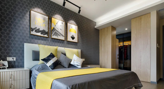 大房间隔断装修效果图【大卧室衣柜装修效果图】