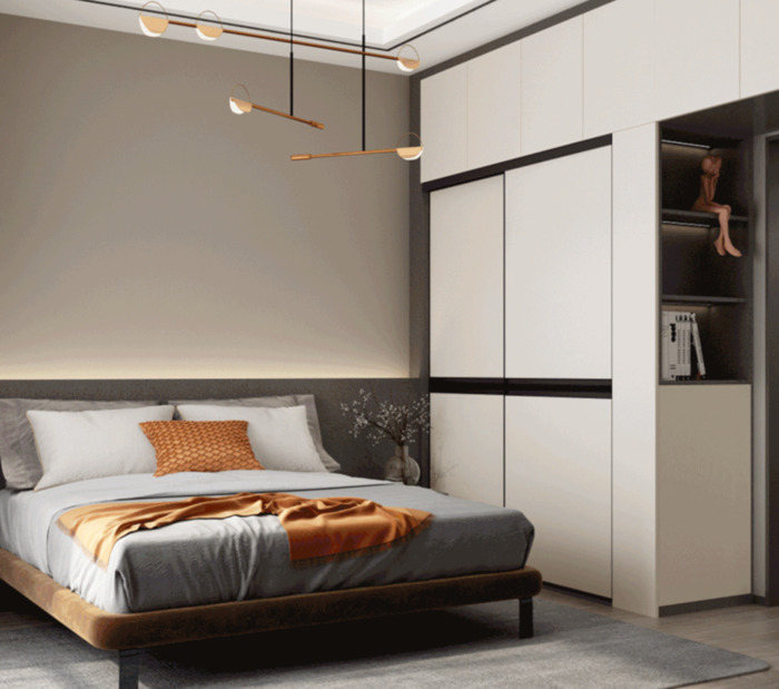 大房间隔断装修效果图【大卧室衣柜装修效果图】