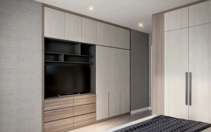 大房间隔断装修效果图【大卧室衣柜装修效果图】