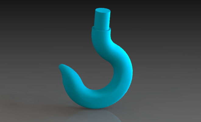 吊钩的画法手绘步骤【手工绘图吊钩步骤】