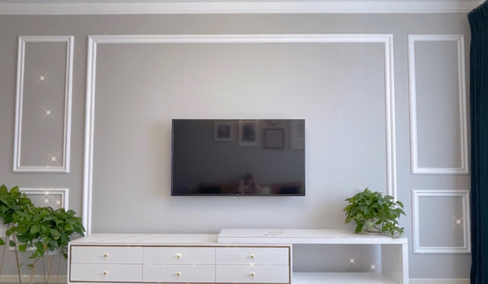 太空漫步乳胶漆装修效果图沙发背景墙【太空漫步乳胶漆装修效果图主卧】