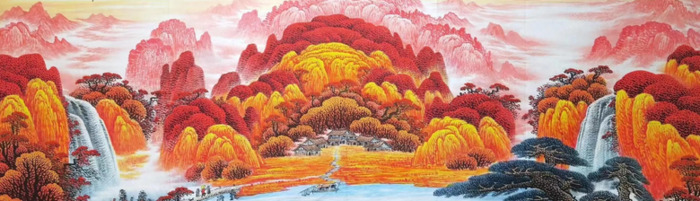 山水画图片大全招财手机壁纸【山水画图片大全招财聚财】