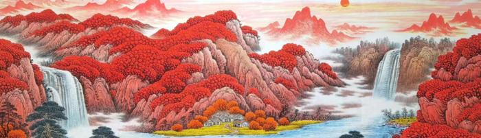 山水画图片大全招财手机壁纸【山水画图片大全招财聚财】