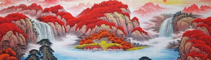 山水画图片大全招财手机壁纸【山水画图片大全招财聚财】