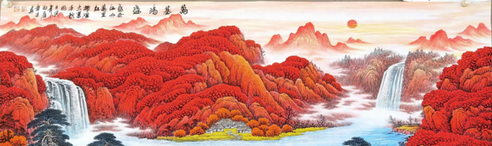 山水画图片大全招财手机壁纸【山水画图片大全招财聚财】