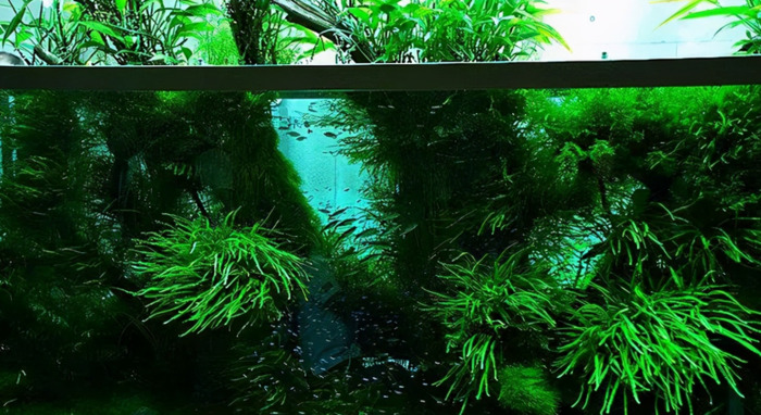 小型鱼缸造景图【小鱼缸造景效果图圆的】