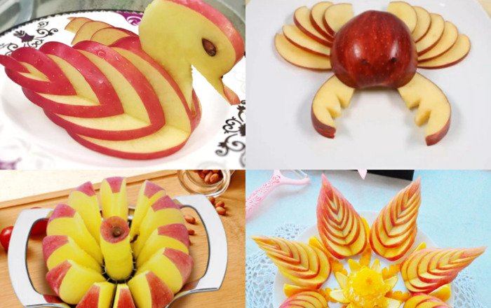 创意苹果水果拼盘图片【水果拼盘简单图片】