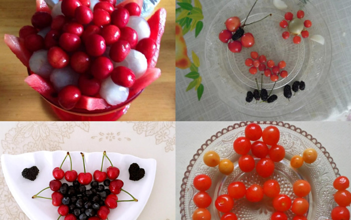 创意苹果水果拼盘图片【水果拼盘简单图片】