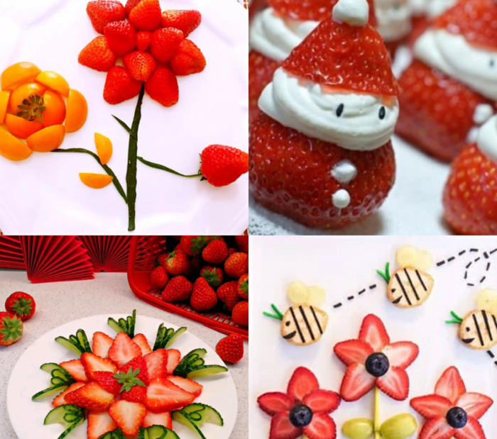 创意苹果水果拼盘图片【水果拼盘简单图片】