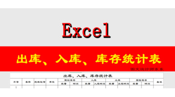 入出库存一目了然的明细表模板【仓库出入库明细表表格】