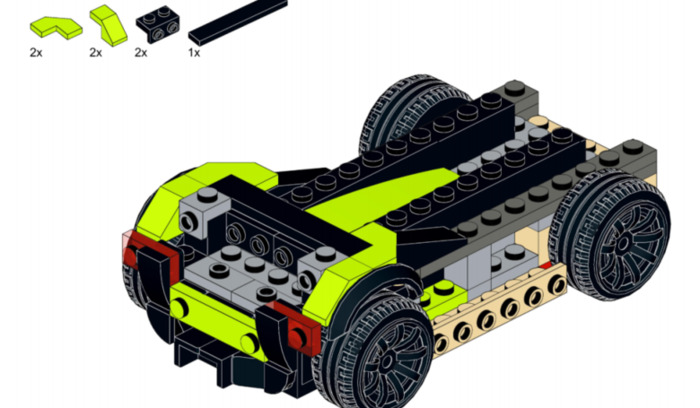 乐高积木拼装图纸【乐高积木拼装图纸汽车】