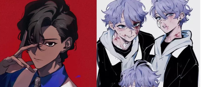 男漫画人物怎么画【男漫画发型】