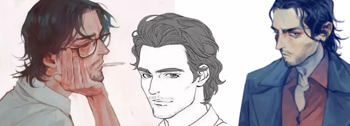 男漫画人物怎么画【男漫画发型】