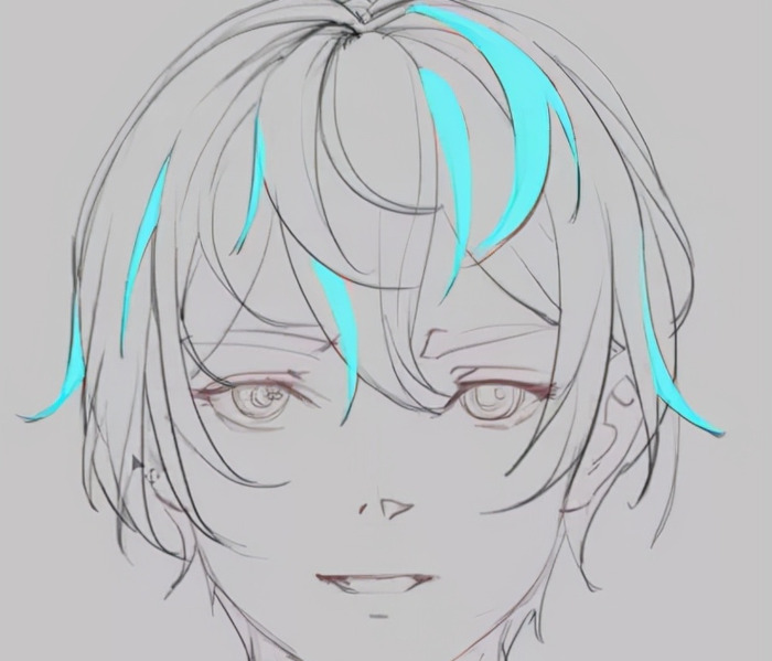 男漫画人物怎么画【男漫画发型】