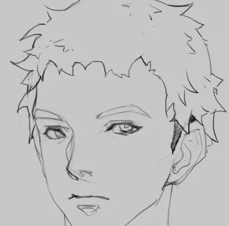 男漫画人物怎么画【男漫画发型】