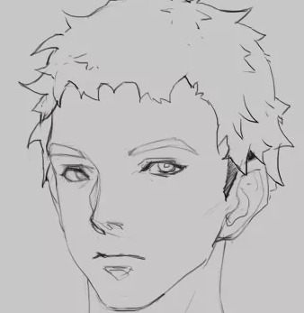 男漫画人物怎么画【男漫画发型】