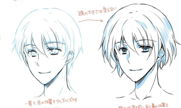 男漫画人物怎么画【男漫画侧脸画法】