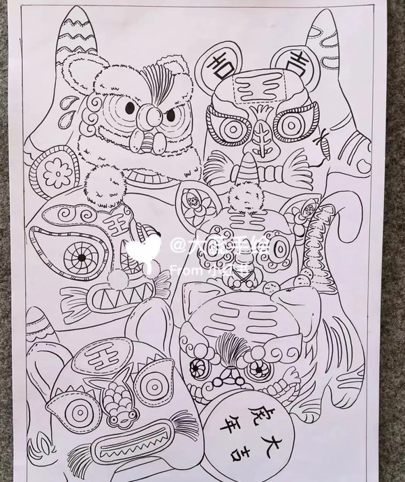 虎年吉祥物绘画小学生【虎年吉祥物绘画2022】