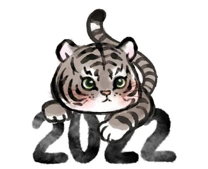 虎年吉祥物绘画图片【虎年吉祥物绘画2022】