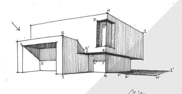 建筑手绘【建筑手绘线稿】