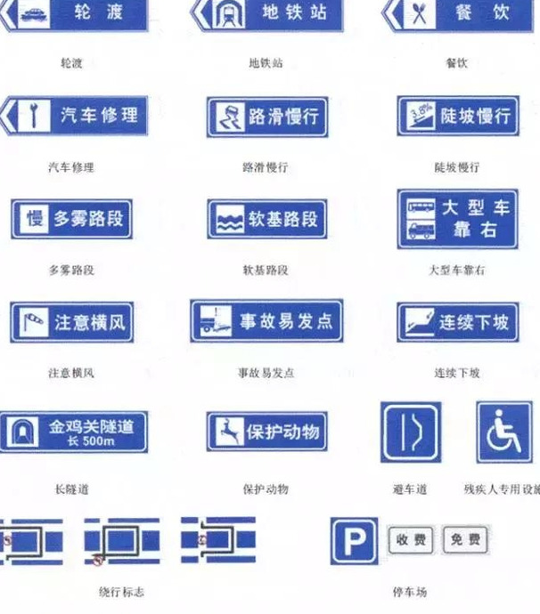 交通安全标志大全图片【常见的安全标志图片】