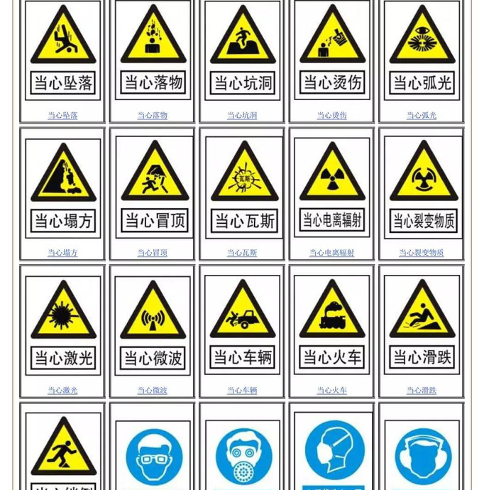 常见的安全标志图片【危险品安全标志大全图片】