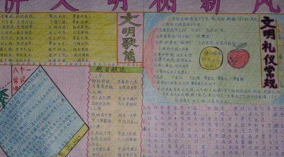 八礼四仪手抄报【八礼四仪手抄报模板图片】